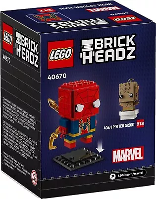 Buy Lego 40670 Brickheadz Iron Spider-Man .brand New Sealed • 15.95£