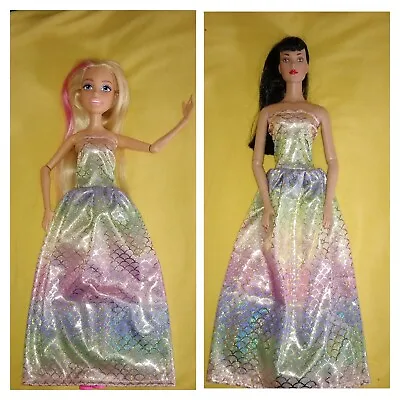 Buy Barbie Dress XL 43 Cm Or Tonner Doll Doll Clothing Princess Ball Dress A1 • 4.33£