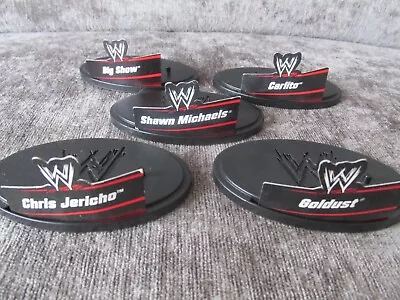 Buy WWE Mattel Wrestling Accessories 5 X Stands/Name Tags For Figures Pick From List • 1.49£