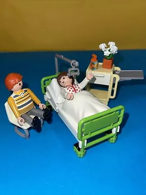 Buy Playmobil Hospital Bed With Lady & Visitor See Pics • 9.99£