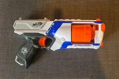 Buy Nerf N-Strike Elite Strongarm Blaster Soft Dart Toy Gun Blue And Orange  • 4.25£