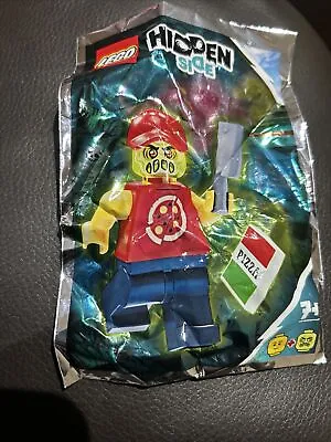 Buy LEGO Hidden Side Possessed Pizza Delivery Man Minifigure Foil Pack Set 791902 • 1.50£