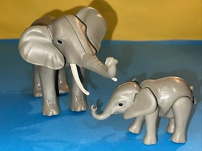 Buy Playmobil Large African Elephant Mother & Baby Zoo Safari Wildlife • 14.99£