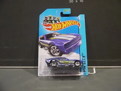 Buy RARE Hot Wheels '71 Mustang Funny Car 2014 HW City 99/250 Blue Ford Livery Long • 20£