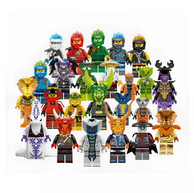 Buy Set Of 24 Pcs Ninjago Mini Figures Kai Jay Sensei Wu Master Building Blocks Toys • 12.99£