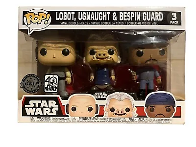 Buy Funko Pop! Star Wars 3 Pack Lobot, Ugnaught And Bespin Guard Brand New • 14.99£