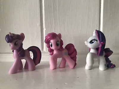 Buy 3 My Little Pony Blind BagTwilight Sparkle Rarity Pinkie Pie Figures Cake Topper • 2.50£