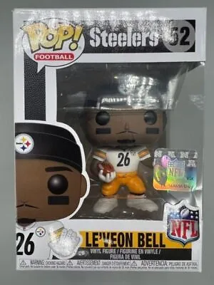 Buy #52 Le'Veon Bell NFL Pittsburgh Steelers Damaged Box Funko POP With Protector • 14.99£