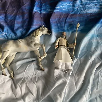 Buy Gandalf The White Lord Of The Rings The Two Towers Toy Biz Figure And Horse ￼ • 45£