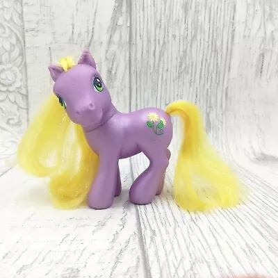 Buy 🌈 Vintage G3 My Little Pony Fancy Flora Purple Yellow Flowers Cutie Mark • 4.95£