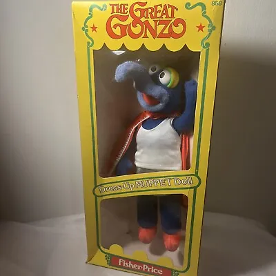Buy 1982 Jim Henson The Great Gonzo Dress-up MUPPET Doll No. 858 Fisher Price MIB • 59.06£