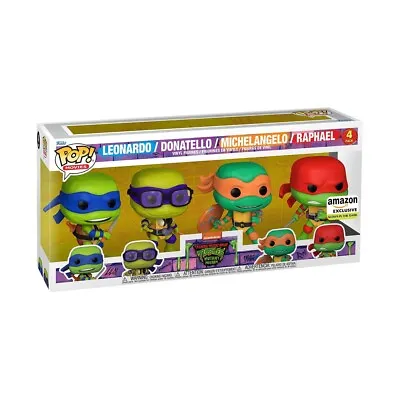 Buy Funko Pop TMNT Mutant Mayhem Ninja Turtles 4 Pack GITD Glow  • 80£