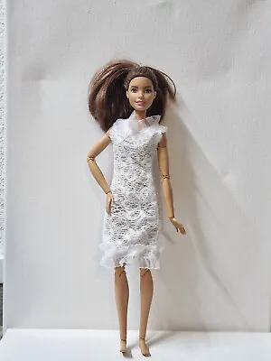 Buy Barbie Clothing Craft Short Lace Wedding Dress • 10.41£