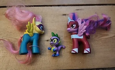 Buy My Little Pony MLP Power Ponies Twilight Sparkle Fluttershy Spike Retired Rare  • 6.99£