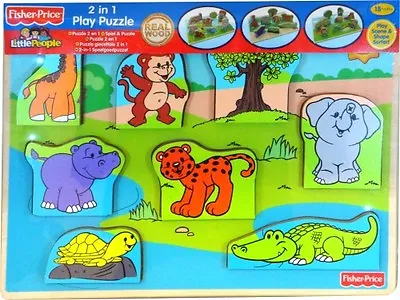 Buy Fisher Price '2 In 1' Board Game Puzzle Brand New Gift • 7.06£