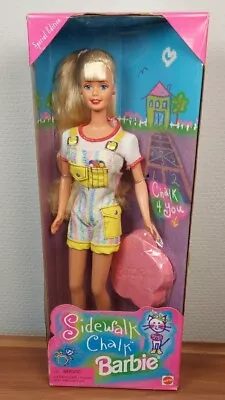 Buy 1997 Mattel Sidewalk Chalk Barbie Doll Special Edition No. 19784 NRFB • 41.11£