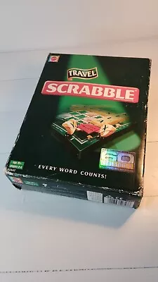 Buy Travel Scrabble Fold Away Hard Case 2005  Version Boxed By Mattel • 14.99£
