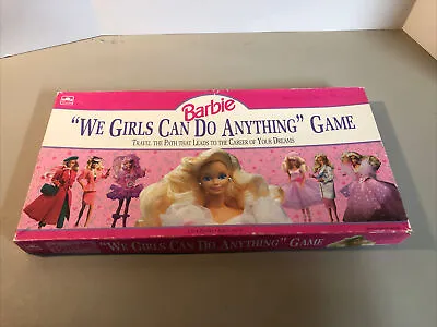 Buy Barbie Board Game  We Girls Can Do Anything  Golden 1991 Near Complete • 12.06£