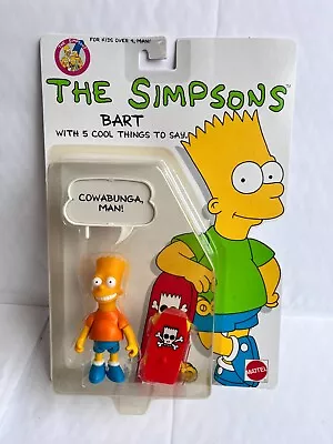 Buy Bnib Mattel The Simpsons Series Bart Simpson Action Figure 1990 5 Cool Things • 74.99£