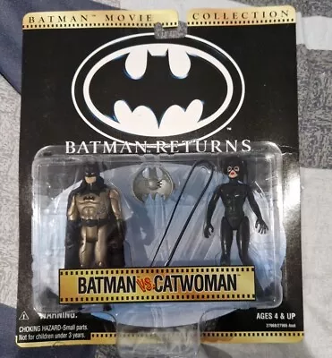 Buy Batman Returns Movie Collection Batman + Catwoman Action Figures Kenner DC... • 50£