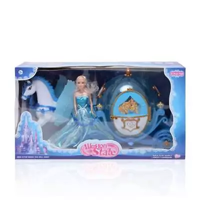 Buy Lewis's Princess And Carriage 3 Piece Set Includes Doll Carriage And Horse • 27£