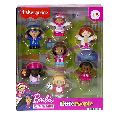 Buy Fisher Price Little People Barbie You Can Be Anything 7 Pk • 19.99£