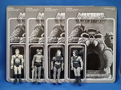 Buy Masters Of The Universe He-Man Grayscale ReAction Figure Set Super7 Mattel 2015 • 99.95£