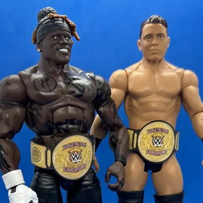 Buy WWE Custom Wrestling Belt - Mattel -  World Tag Team Champion • 5.09£