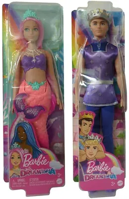 Buy Mattel Barbie Dreamtopia HGR09 Mermaid Or HLC23 Prince Ken Doll (Selection) • 19.03£