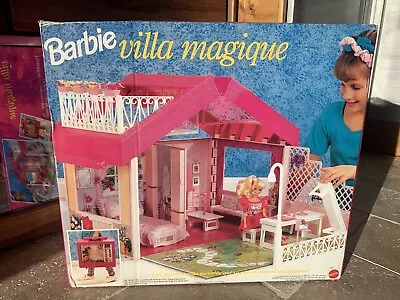 Buy 1992 Barbie Magic House Fold'n Fun House Case Briefcase Magic Villa Ref 1545 • 845£