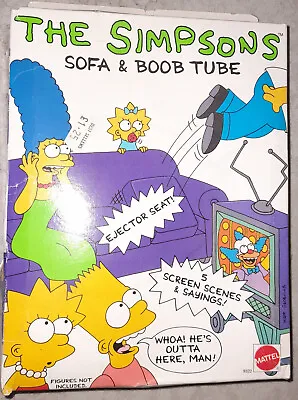 Buy Mattel The Simpsons Sofa & Boob Tube MIB 1990 • 45£