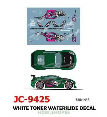 Buy JC-9425 White Toner Waterslide Decals # 350z NFS - 1:64 Hot Wheels • 3.82£