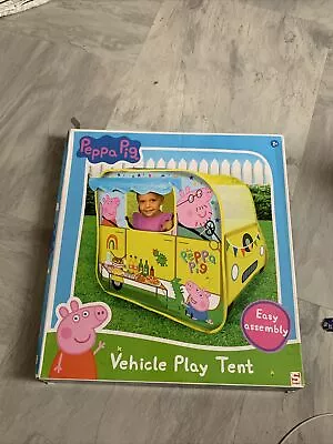 Buy Peppa Pig Campervan Pop Up Vehicle Role Play House Tent Den Indoor Outdoor • 10£