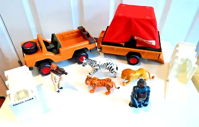 Buy Fisher Price Vintage 1970’s Adventure People Wild Animal Safari Set Jeep Animals • 32£