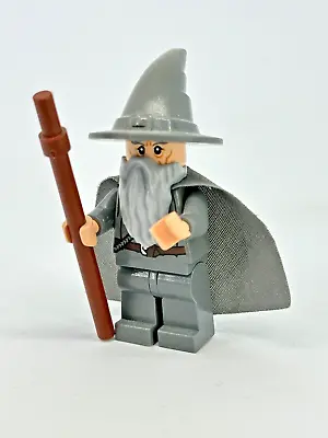 Buy LEGO Minifigure Lord Of The Rings Gandalf The Grey Wizard Hat Staff LOR001 • 4.69£
