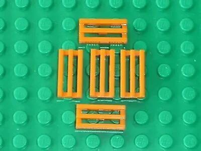 Buy 5 X LEGO Orange Tile Modified 1x2 Grill Bottom Groove Ref 2412b Set 9499 7666 • 1.53£
