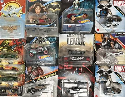 Buy Hot Wheels Marvel & DC Comics Character Cars Large Selection • 2.99£