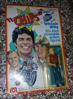 Buy Rare WILLY 3/4 Mego CHIPS Figure Figure Vintage 1977 NEW IN BLISTER  • 72.07£