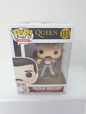 Buy Freddie Mercury 183 Funko Pop Queen Rocks Musician Live Aid 1985 Vinyl Figure • 13.49£