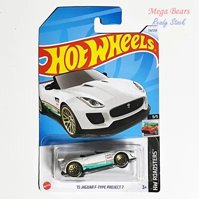 Buy Hot Wheels 2024 15 Jaguar F-type Project 7 (White) HW Roadsters • 4.42£