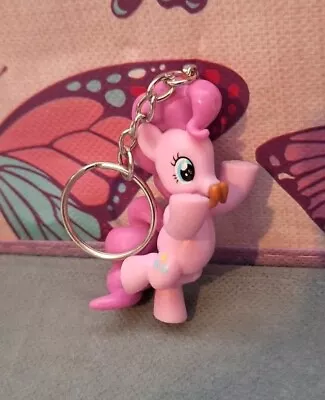 Buy Handmade My Little Pony G4 Silly Faces Pinkie Pie Figure With Mustache Keyring • 9£