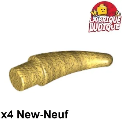 Buy LEGO 4x Horn Barb Small (Helmet Horn) Gold/Pearl Gold 53451 NEW • 1.10£