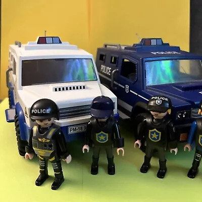 Buy PLAYMOBIL POLICE Figures And Vehicles Job Lot Bundle - Police Van / Swat Van • 9.99£
