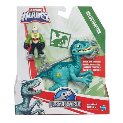 Buy Playskool Heroes Velocirapt Dinosaur & Tracker Jurassic World - Bnib - In Stock • 12.75£
