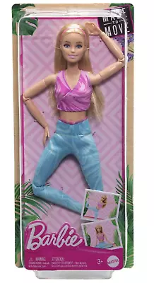 Buy Barbie Made To Move Blonde Fashion Doll Wearing Removable Sport Toy New With Box • 26.75£