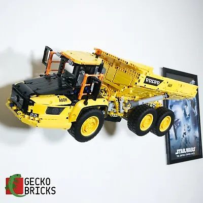 Buy Gecko Bricks Wall Mount For LEGO Technic 6x6 Volvo Articulated Hauler 42114 • 17£
