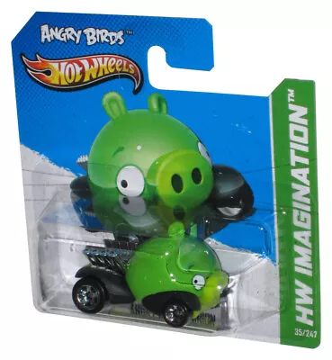 Buy Hot Wheels Angry Birds Minion (2012) HW Imagination Green Car 35/247 - (Short Ca • 15.28£