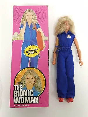 Buy Vintage Bionic Woman Jaime Sommers Doll + Mission Bag Denys Fisher Kenner Boxed • 175£