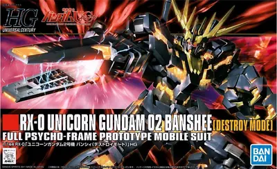 Buy Bandai High Grade Hguc 1/144 Mobile Suit Gundam RX-0 Unicorn Gundam 02 Banshee N • 24.99£