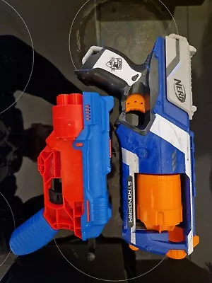 Buy Nerf Alpha Strike Gun Stronghold Gun Red Blue White Kids Outdoor Toys • 8£
